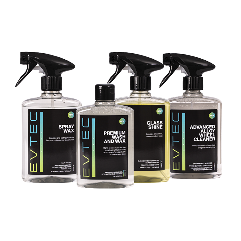Car Cleaning Starter Kit - Wash & Wax, Alloy Wheel Cleaner, Glass Cleaner, Spray Wax